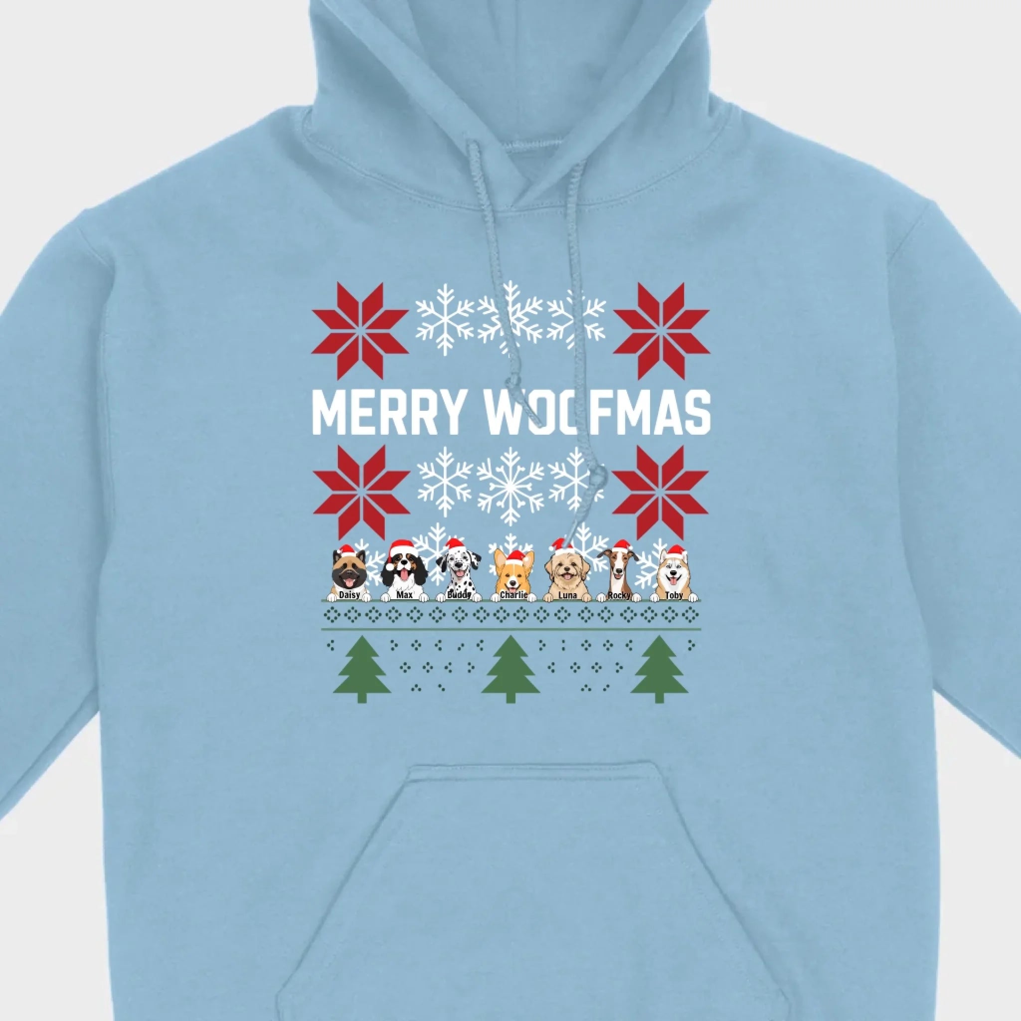 Personalized Merry Woofmas Shirt – Unique Christmas Gift for Dog Lovers - 89Prints