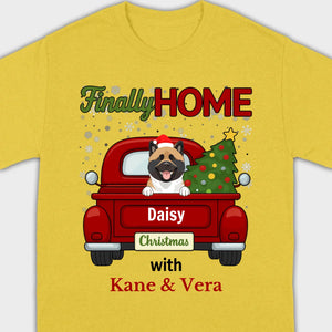 Personalized Christmas Shirt – Finally Home for Christmas Custom Holiday Tee - 89Prints