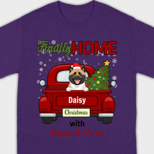 Personalized Christmas Shirt – Finally Home for Christmas Custom Holiday Tee - 89Prints