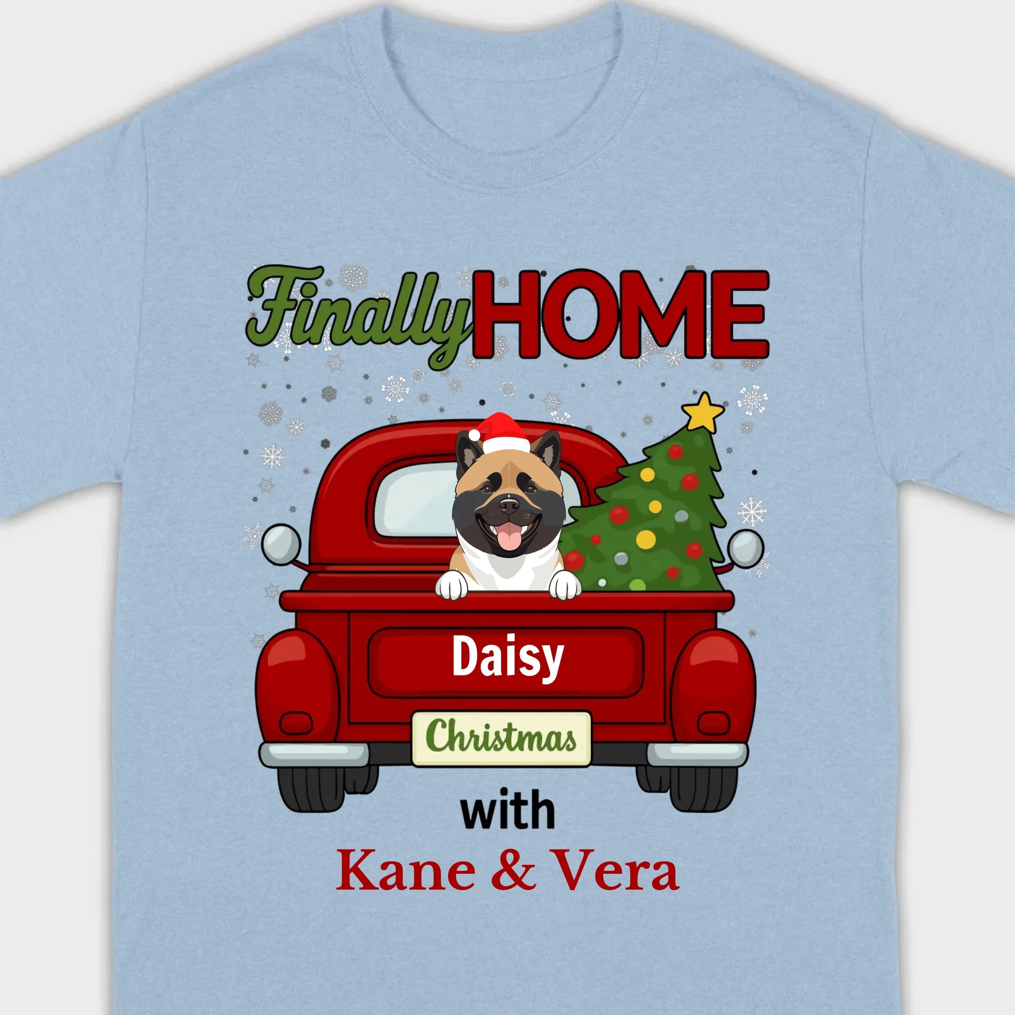 Personalized Christmas Shirt – Finally Home for Christmas Custom Holiday Tee - 89Prints