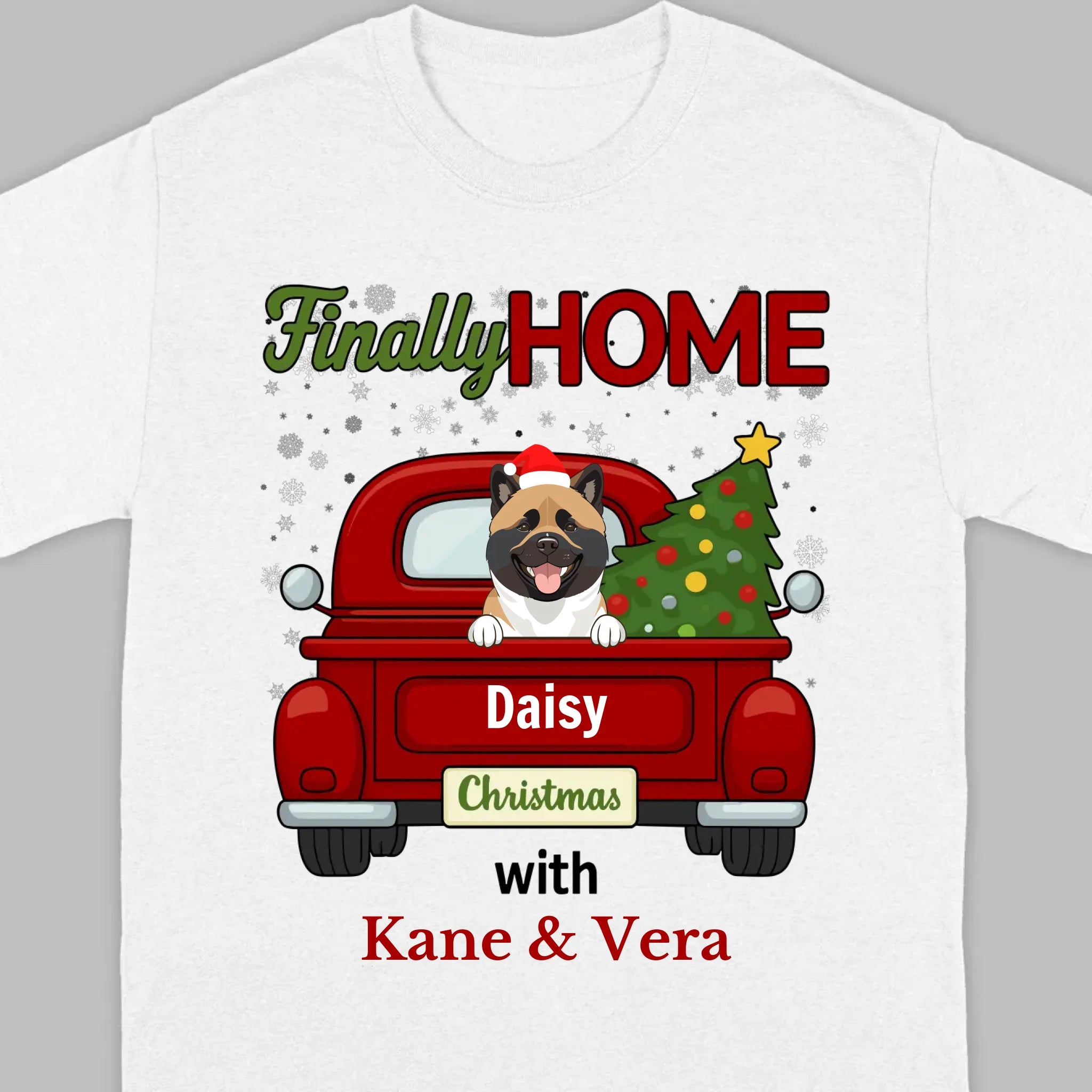 Personalized Christmas Shirt – Finally Home for Christmas Custom Holiday Tee - 89Prints