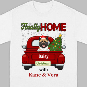 Personalized Christmas Shirt – Finally Home for Christmas Custom Holiday Tee - 89Prints