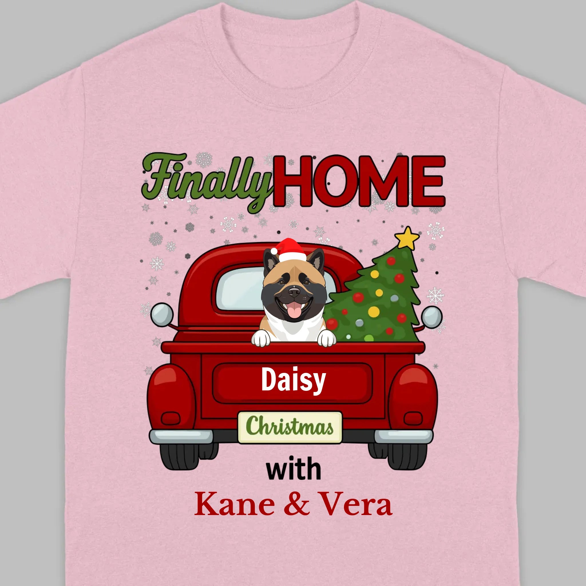 Personalized Christmas Shirt – Finally Home for Christmas Custom Holiday Tee - 89Prints