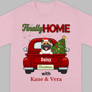 Personalized Christmas Shirt – Finally Home for Christmas Custom Holiday Tee - 89Prints