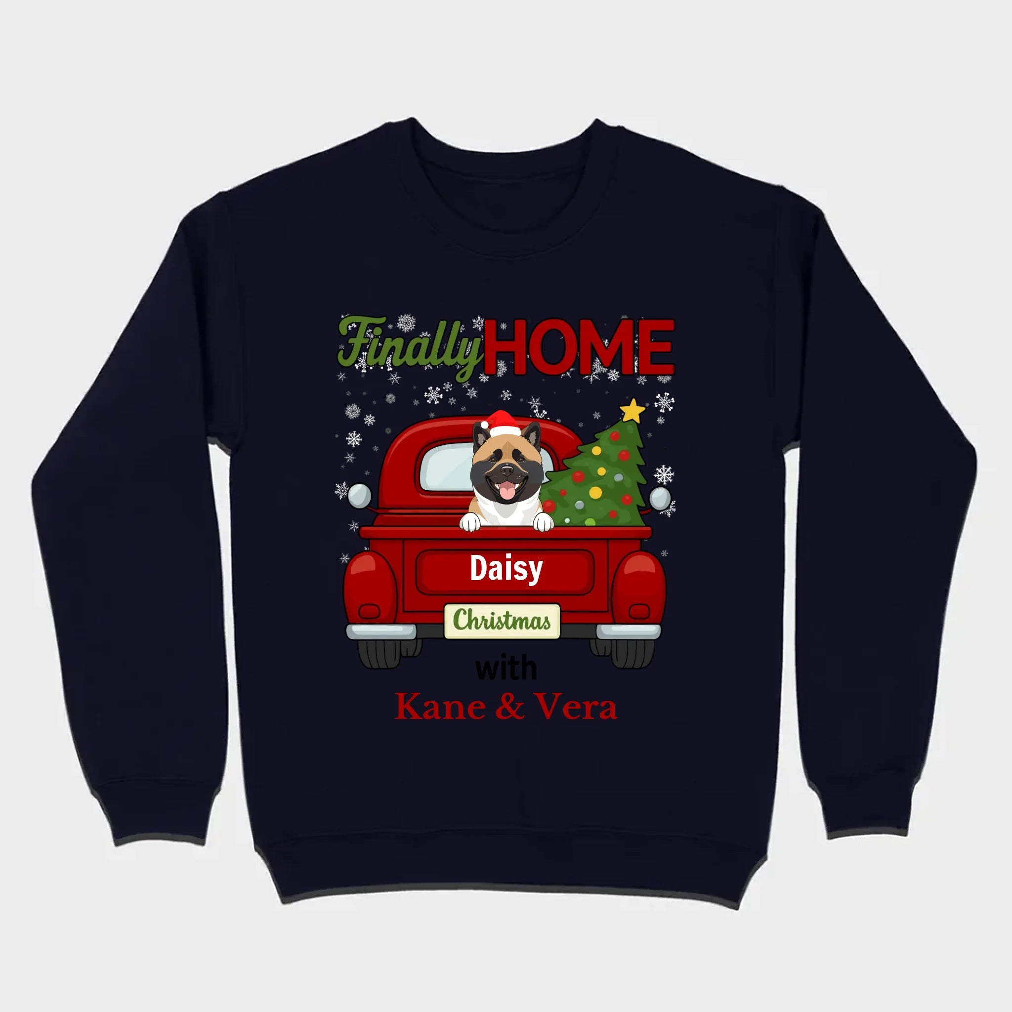 Personalized Christmas Shirt – Finally Home for Christmas Custom Holiday Tee - 89Prints
