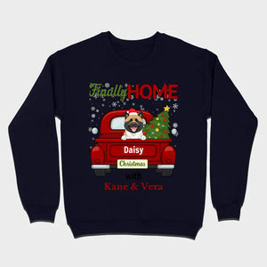 Personalized Christmas Shirt – Finally Home for Christmas Custom Holiday Tee - 89Prints
