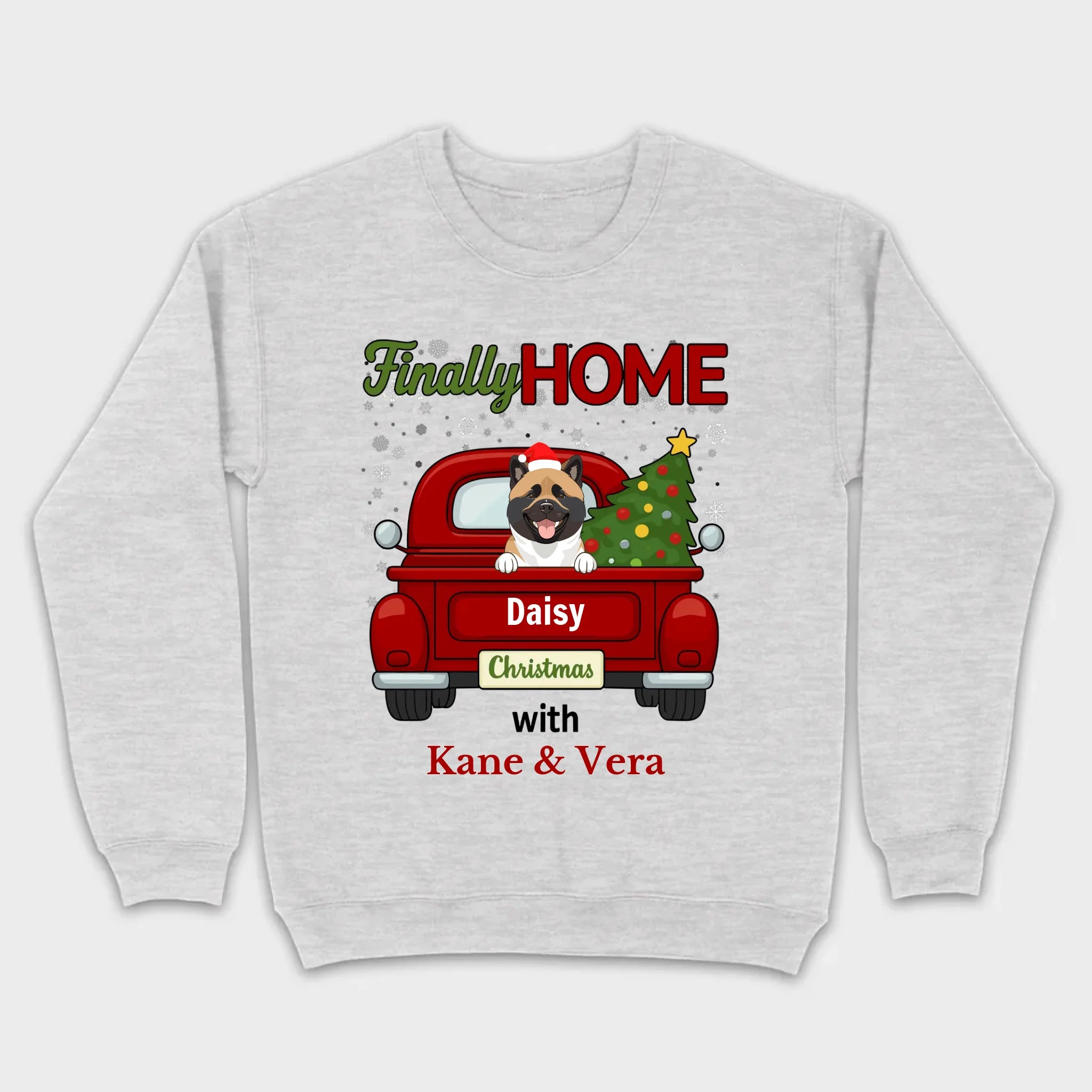 Personalized Christmas Shirt – Finally Home for Christmas Custom Holiday Tee - 89Prints