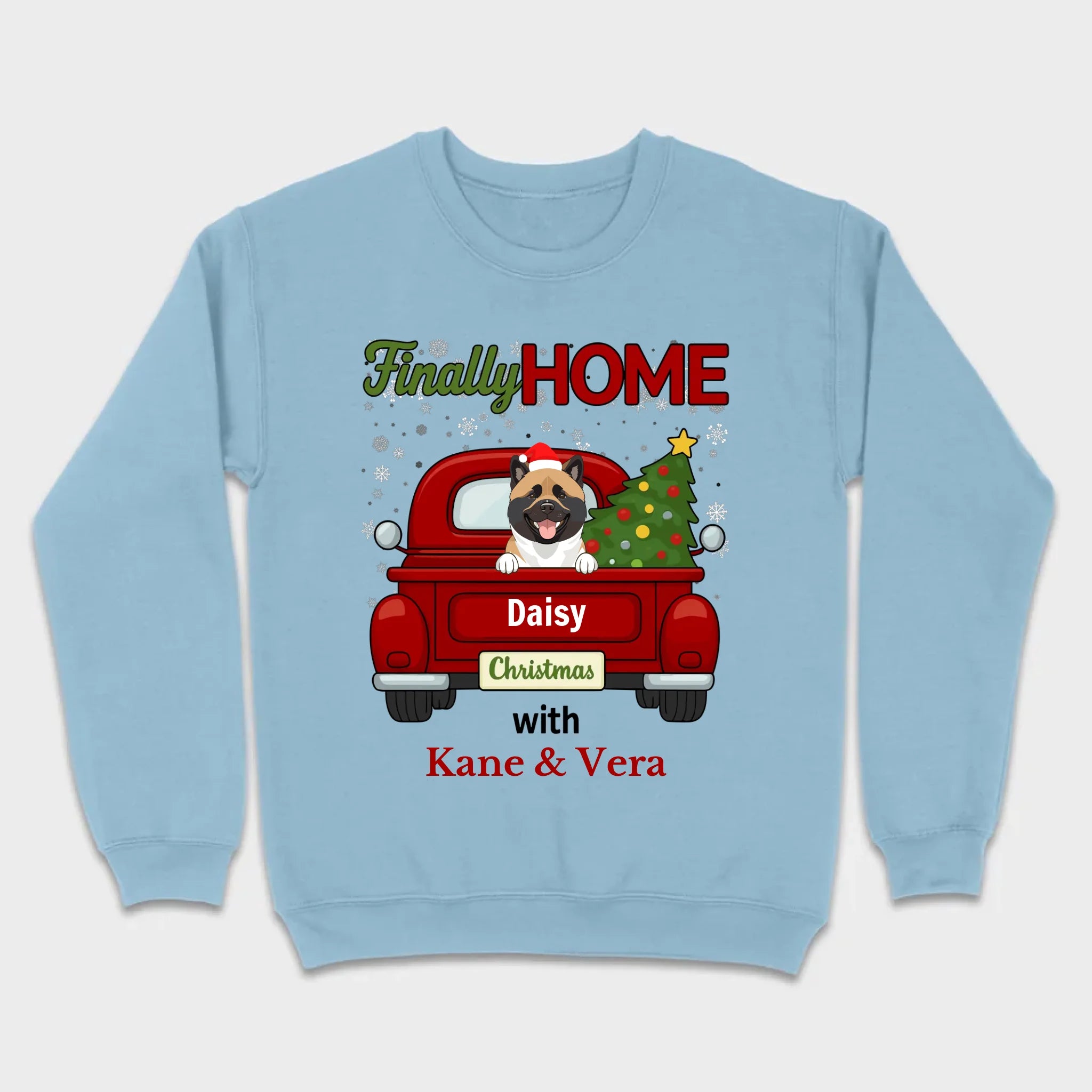 Personalized Christmas Shirt – Finally Home for Christmas Custom Holiday Tee - 89Prints