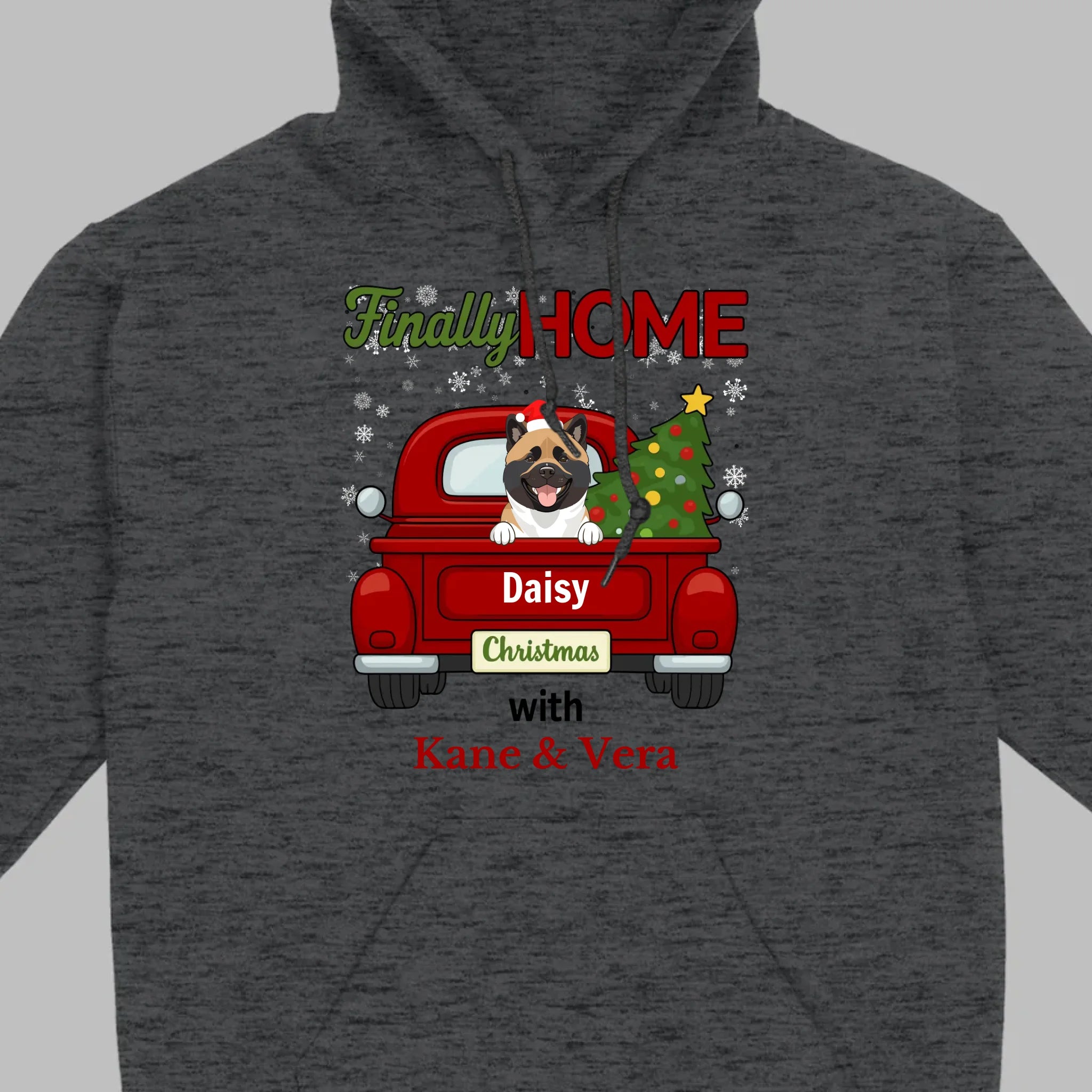 Personalized Christmas Shirt – Finally Home for Christmas Custom Holiday Tee - 89Prints