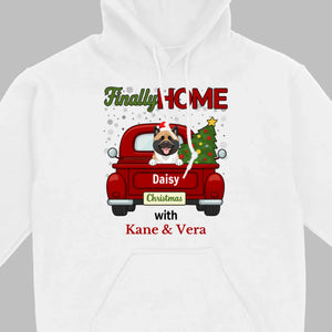 Personalized Christmas Shirt – Finally Home for Christmas Custom Holiday Tee - 89Prints