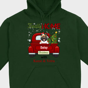 Personalized Christmas Shirt – Finally Home for Christmas Custom Holiday Tee - 89Prints