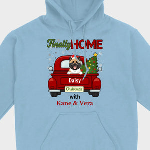 Personalized Christmas Shirt – Finally Home for Christmas Custom Holiday Tee - 89Prints
