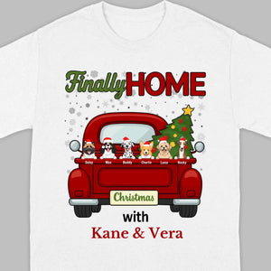 Personalized Christmas Shirt – Finally Home for Christmas Custom Holiday Tee - 89Prints