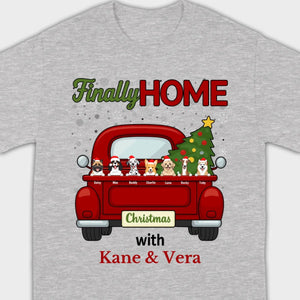 Personalized Christmas Shirt – Finally Home for Christmas Custom Holiday Tee - 89Prints