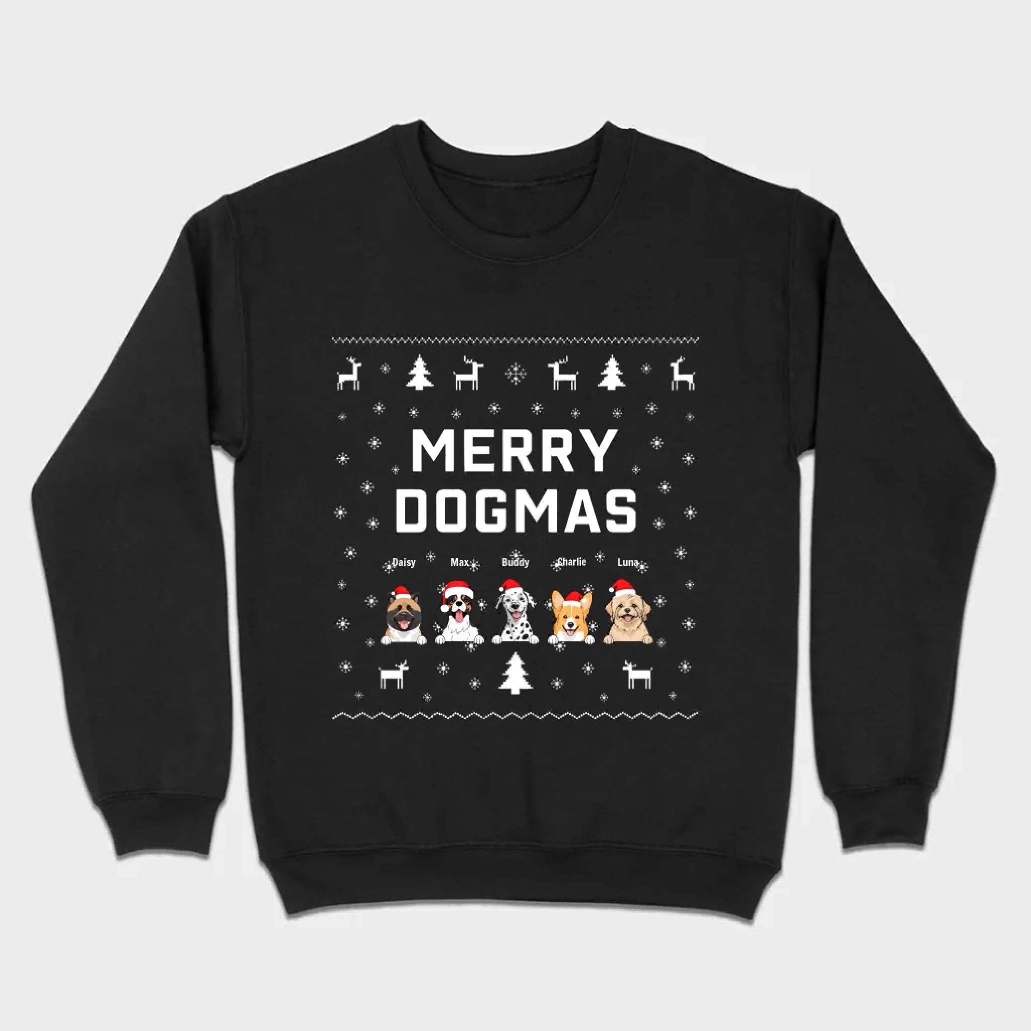 Funny Holiday Dog Shirt – Merry Dogmas Christmas Tee - 89Prints