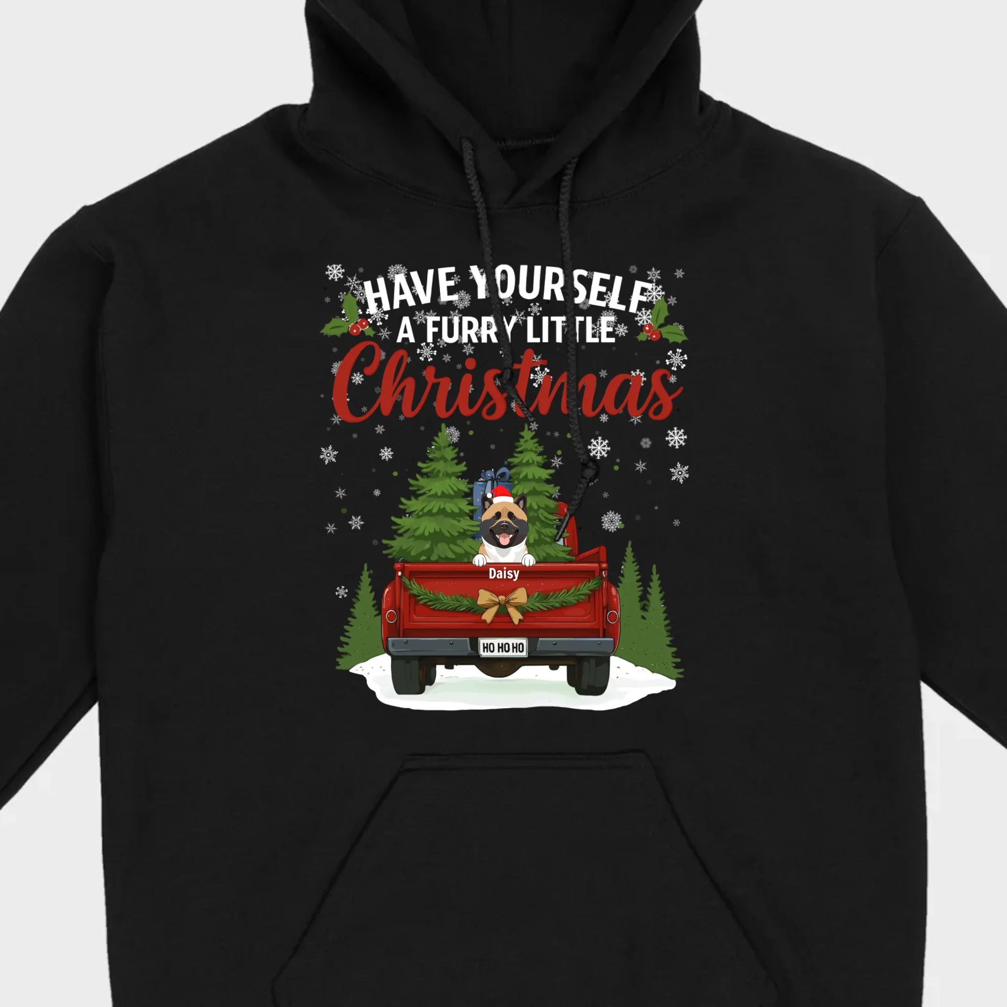 Personalized Dog Lover Christmas Tee - Have Yourself A Furry Little Christmas T-Shirt - 89Prints