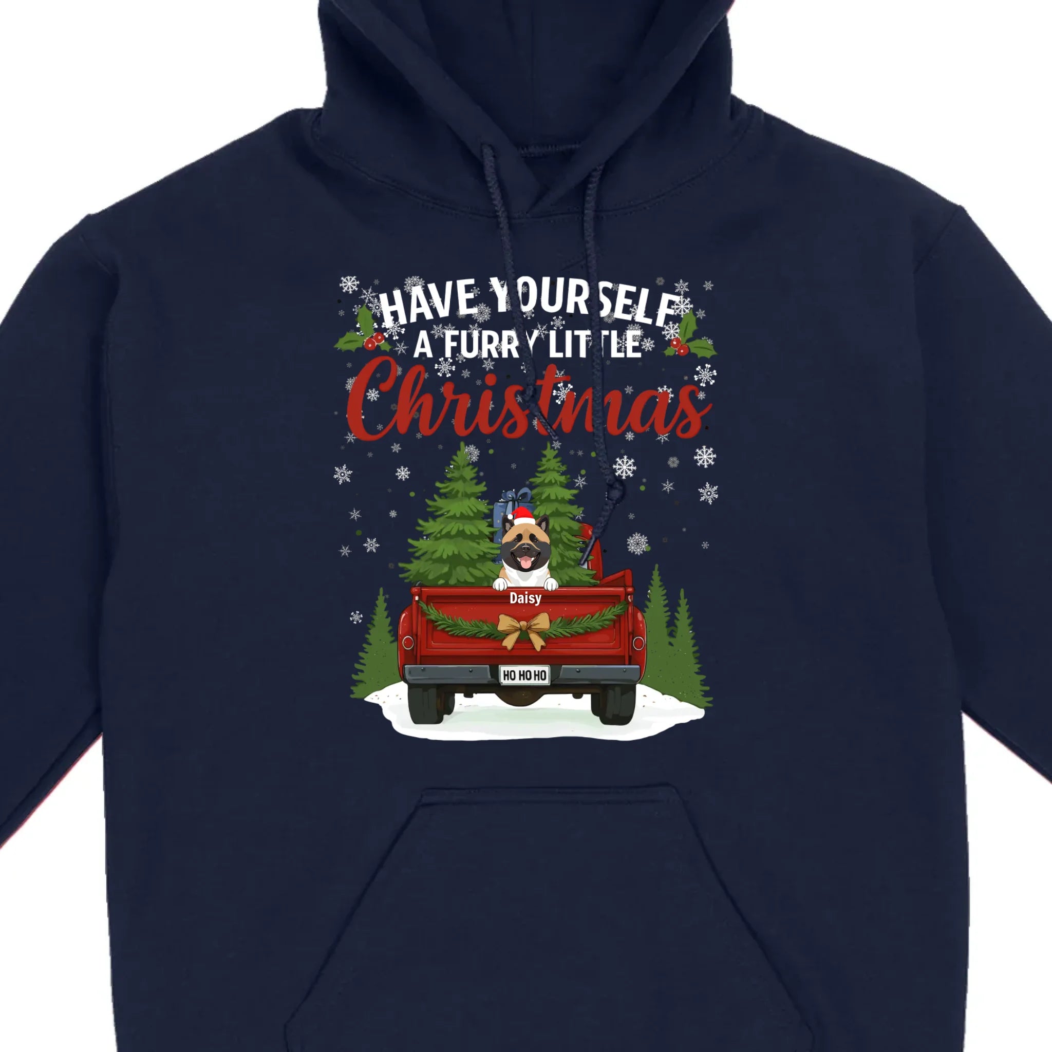 Personalized Dog Lover Christmas Tee - Have Yourself A Furry Little Christmas T-Shirt - 89Prints