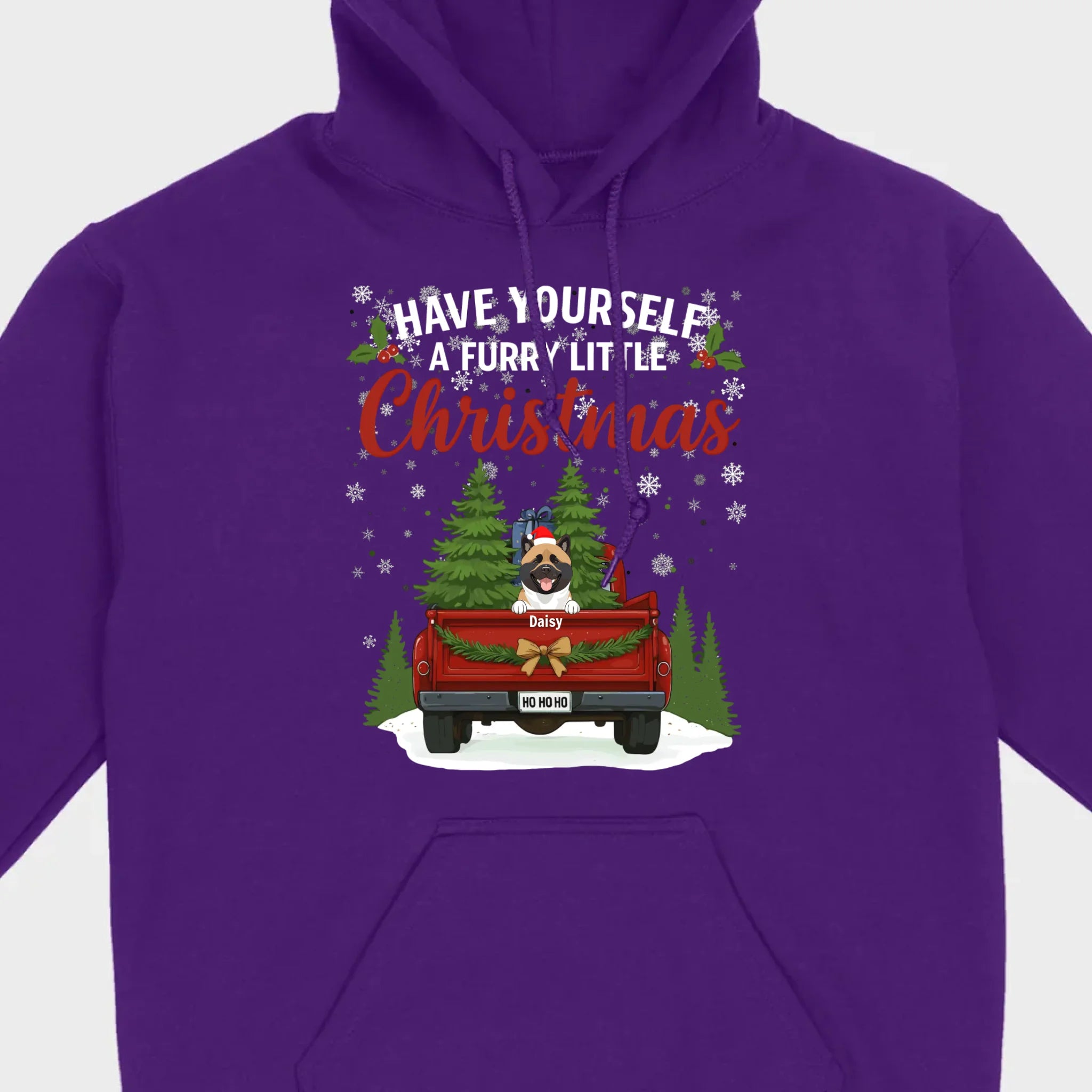 Personalized Dog Lover Christmas Tee - Have Yourself A Furry Little Christmas T-Shirt - 89Prints