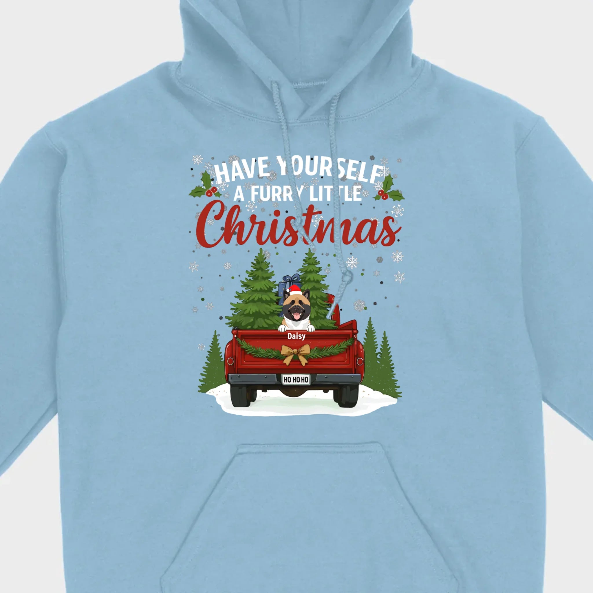 Personalized Dog Lover Christmas Tee - Have Yourself A Furry Little Christmas T-Shirt - 89Prints