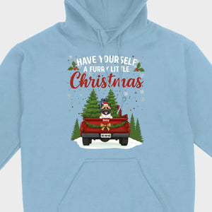 Personalized Dog Lover Christmas Tee - Have Yourself A Furry Little Christmas T-Shirt - 89Prints