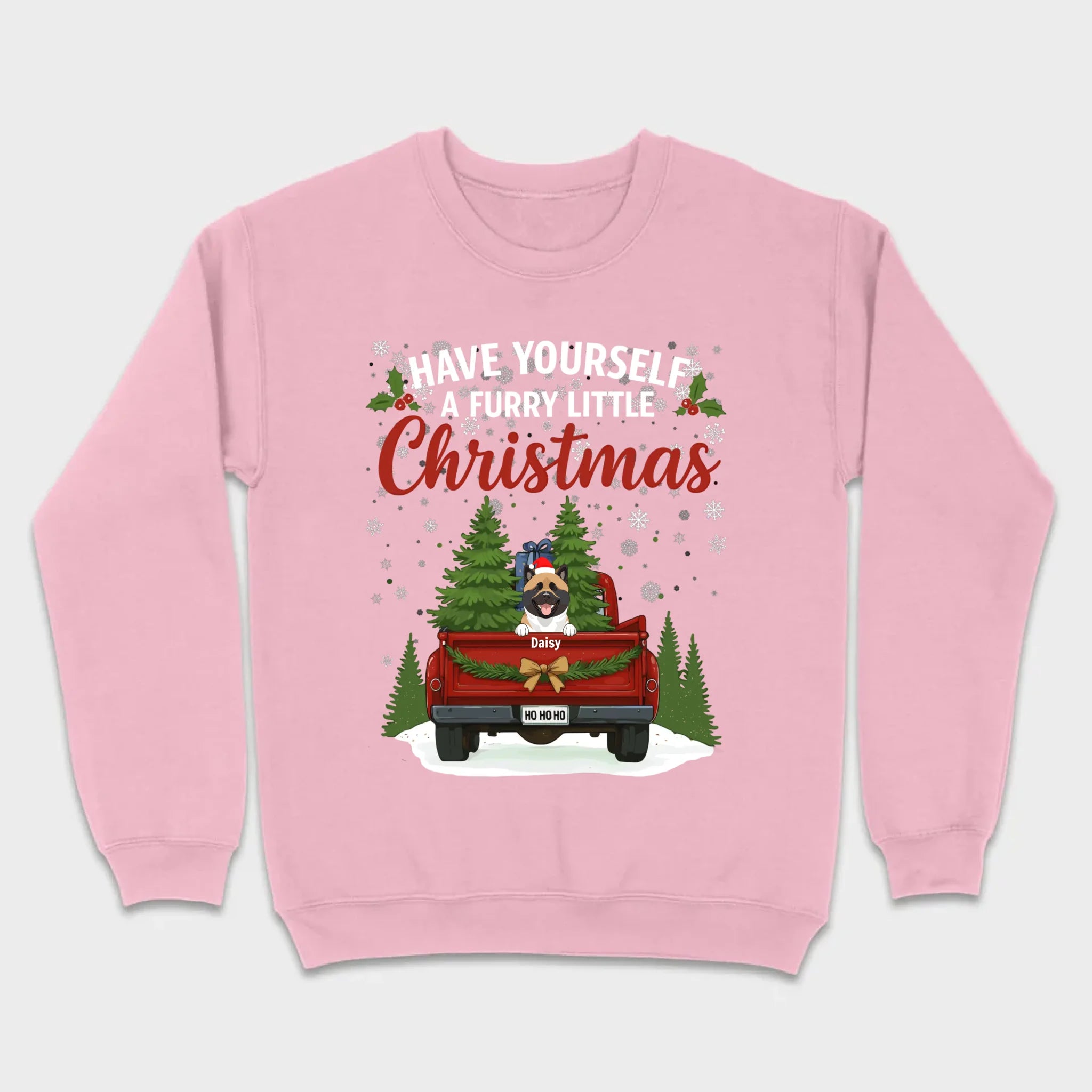 Personalized Dog Lover Christmas Tee - Have Yourself A Furry Little Christmas T-Shirt - 89Prints