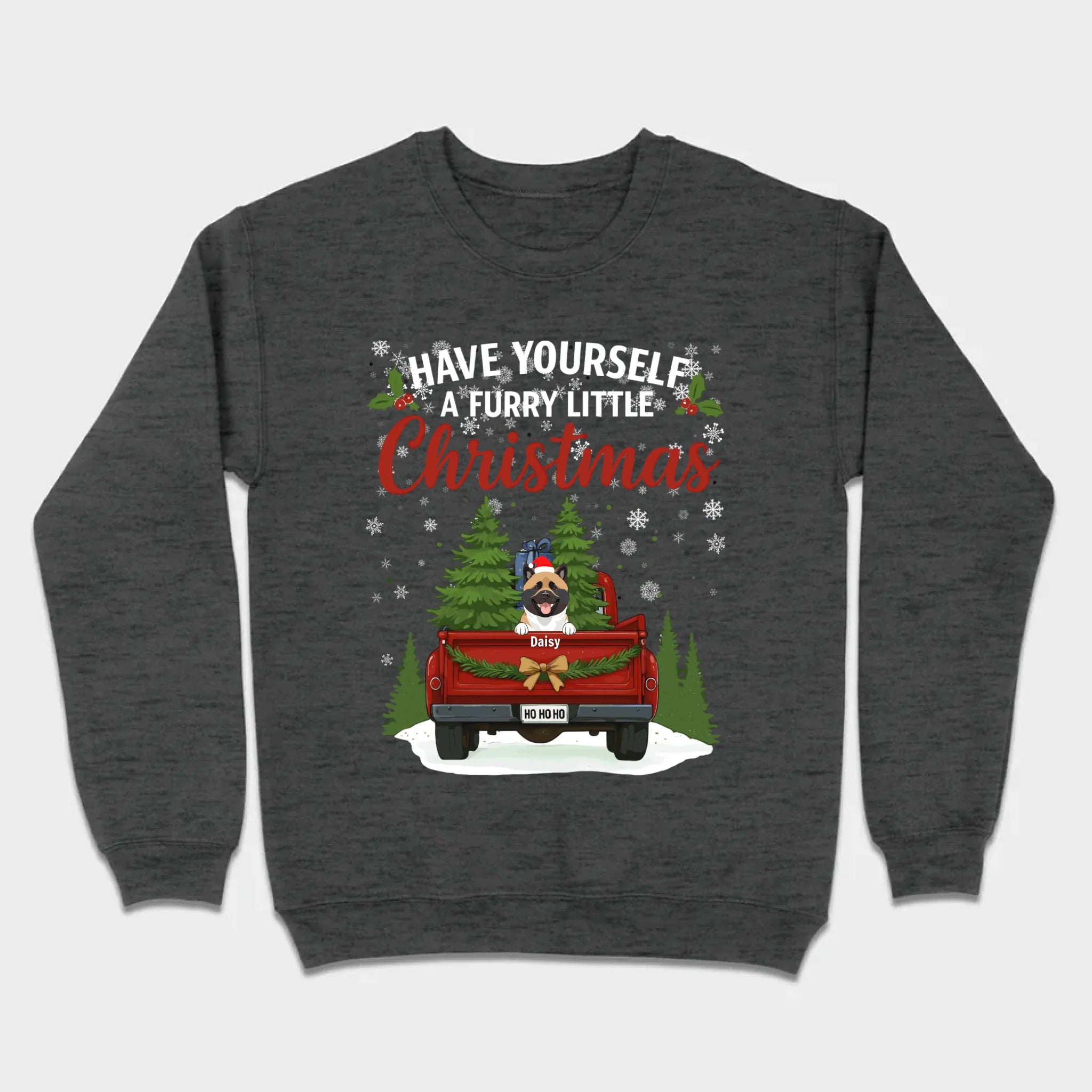 Personalized Dog Lover Christmas Tee - Have Yourself A Furry Little Christmas T-Shirt - 89Prints