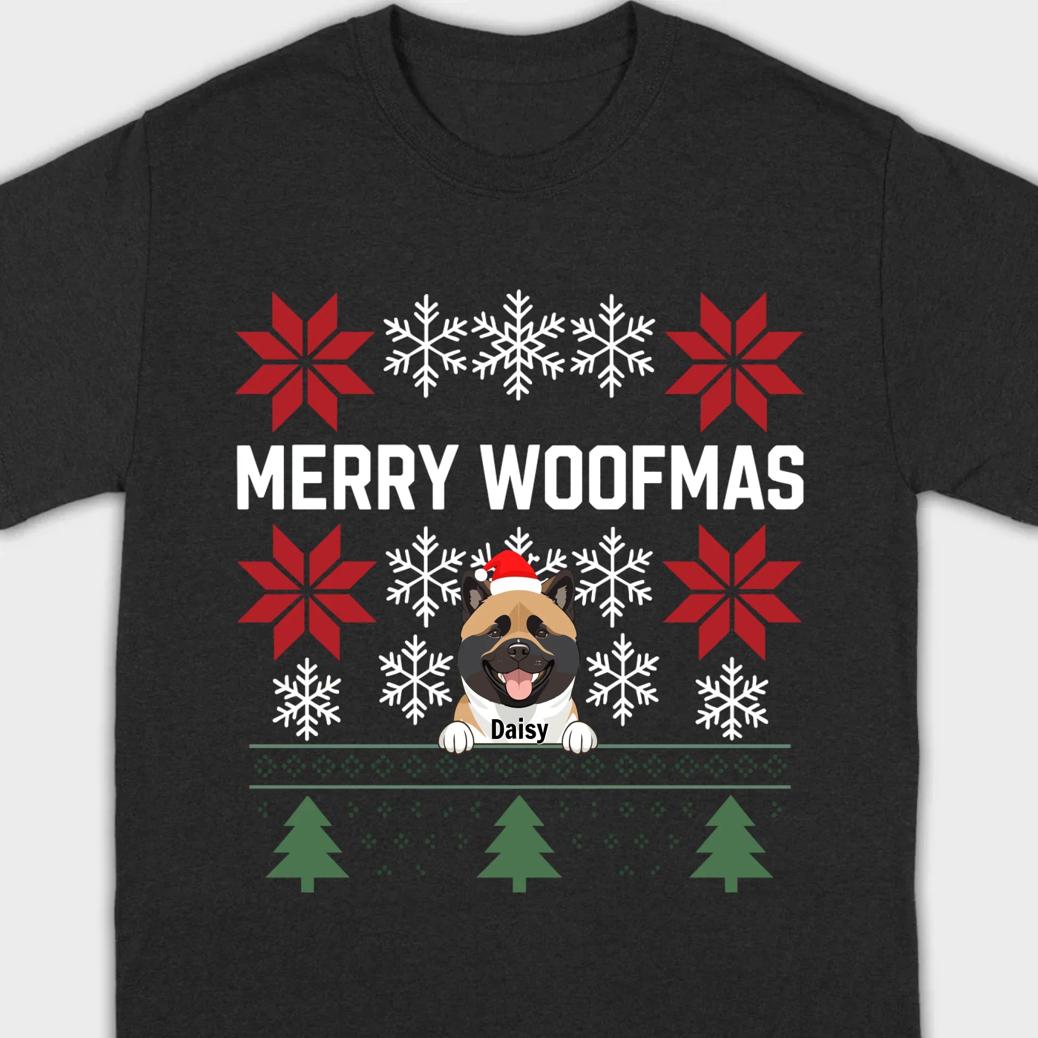Personalized Merry Woofmas Shirt – Unique Christmas Gift for Dog Lovers - 89Prints