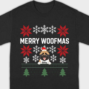 Personalized Merry Woofmas Shirt – Unique Christmas Gift for Dog Lovers - 89Prints