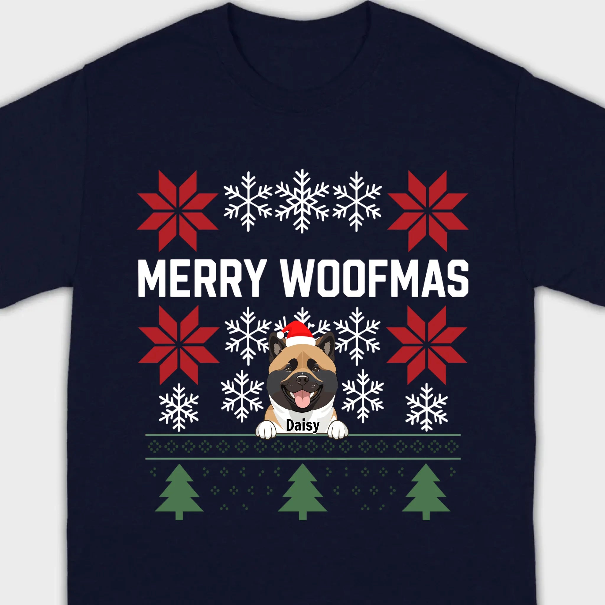 Personalized Merry Woofmas Shirt – Unique Christmas Gift for Dog Lovers - 89Prints