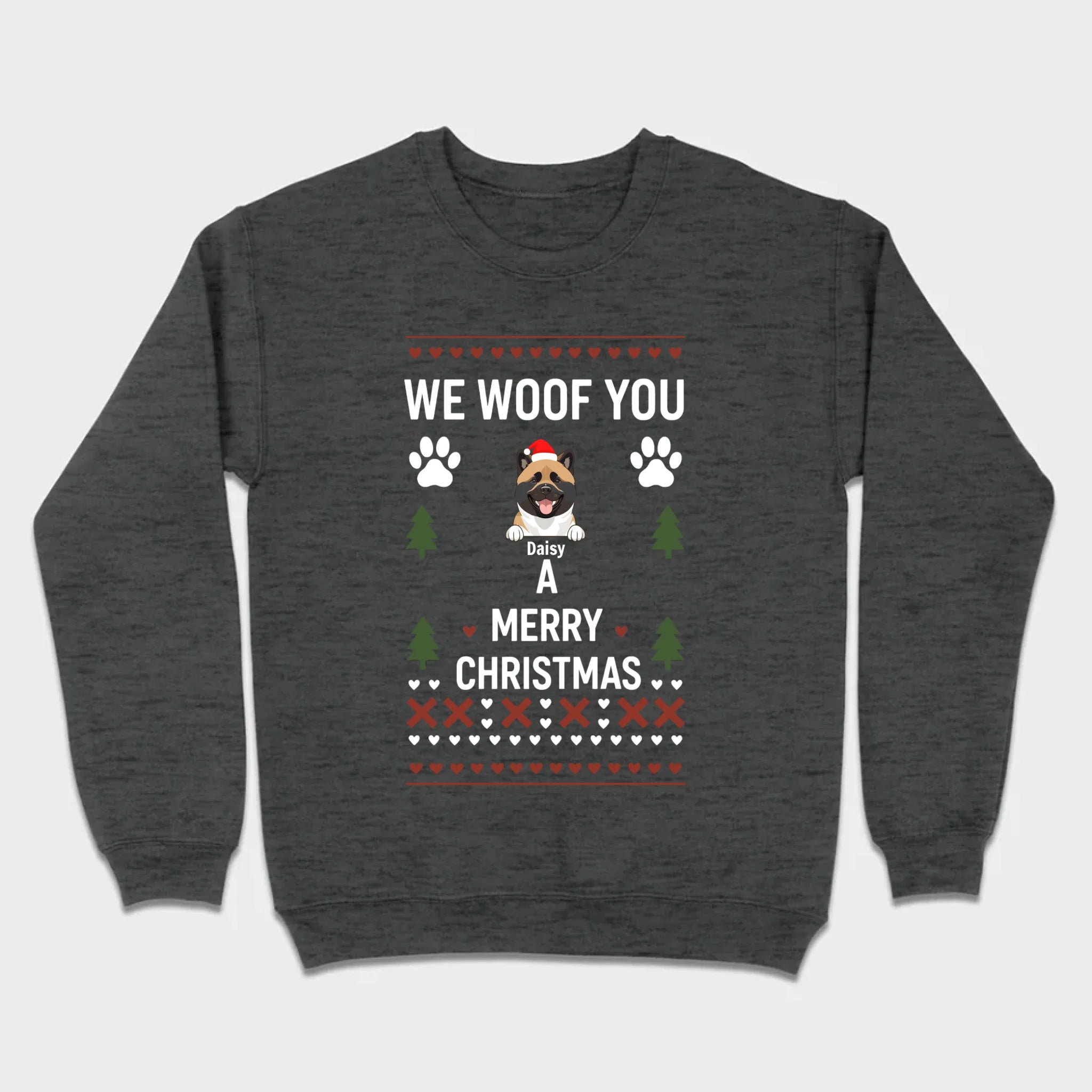 Custom Dog Christmas Shirt – We Woof You A Merry Christmas Funny Holiday Tee - 89Prints