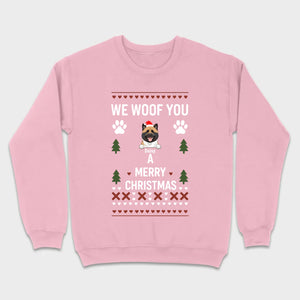 Custom Dog Christmas Shirt – We Woof You A Merry Christmas Funny Holiday Tee - 89Prints