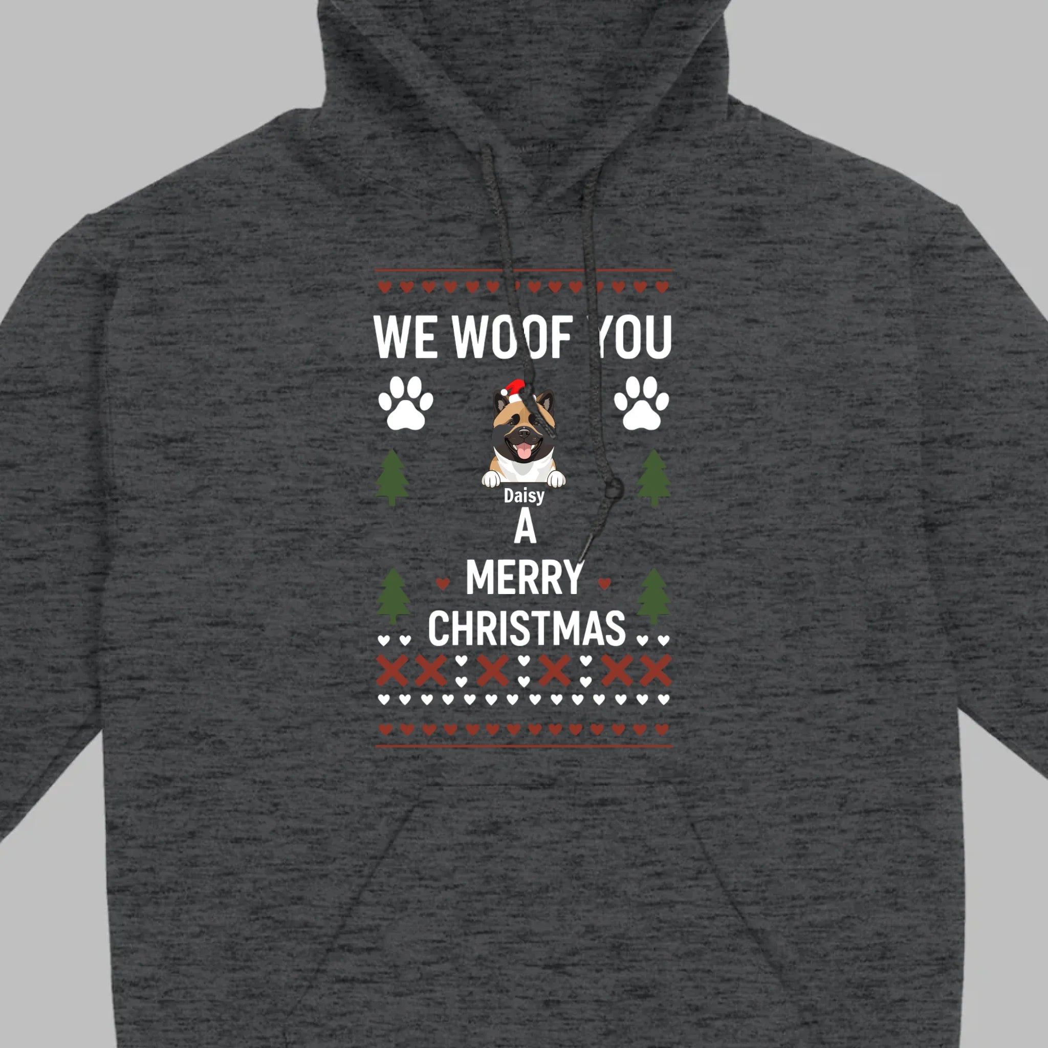 Custom Dog Christmas Shirt – We Woof You A Merry Christmas Funny Holiday Tee - 89Prints