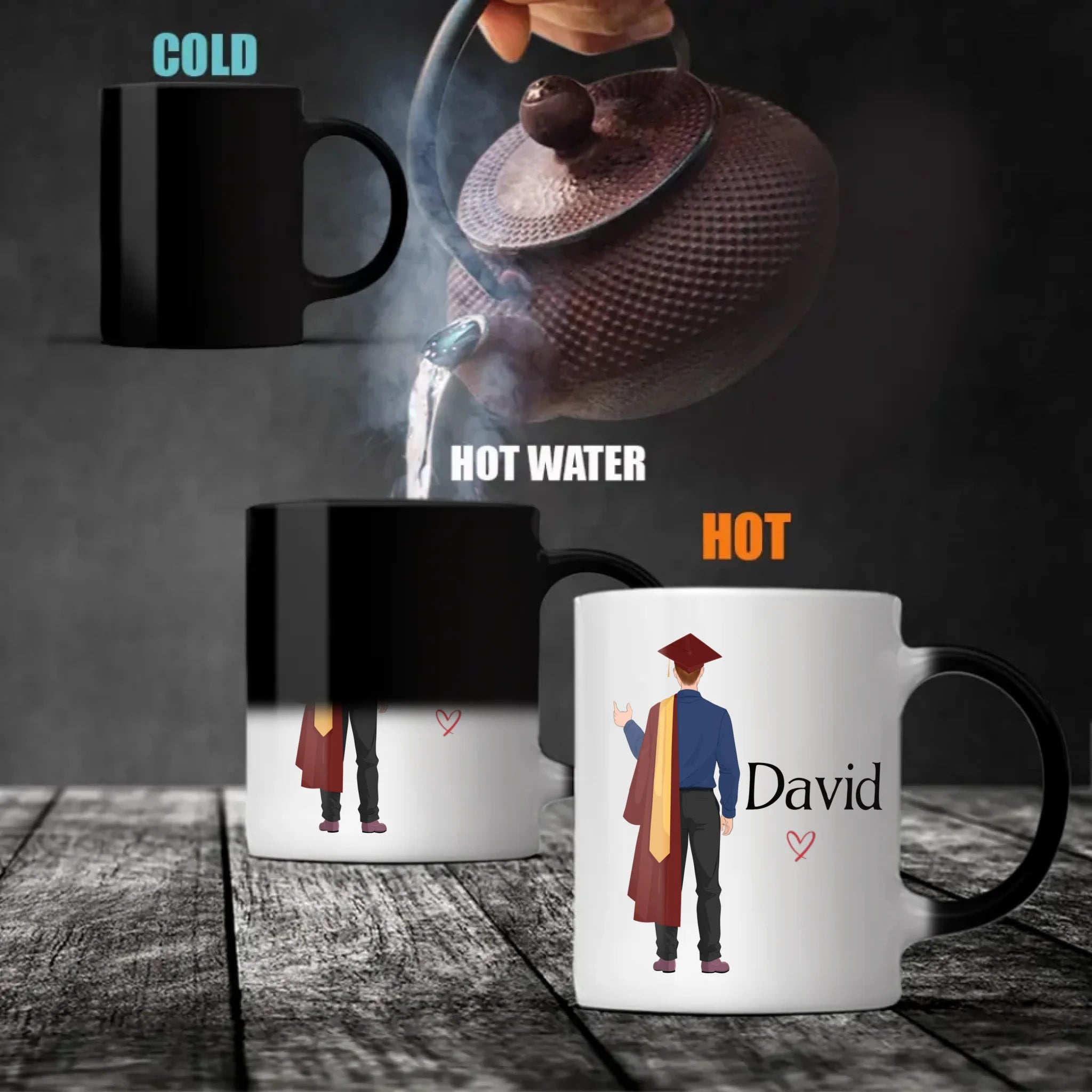 “He Believed and He Did” Personalized Graduation Mug – Good Luck & New Beginnings | 89Prints