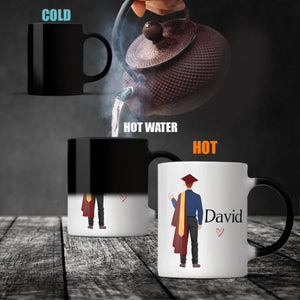 “He Believed and He Did” Personalized Graduation Mug – Good Luck & New Beginnings | 89Prints