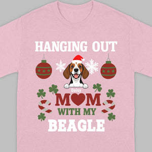 Custom Beagle Lover Tee – Hanging Out With My Beagle Christmas Shirt -89Prints