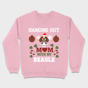 Custom Beagle Lover Tee – Hanging Out With My Beagle Christmas Shirt -89Prints