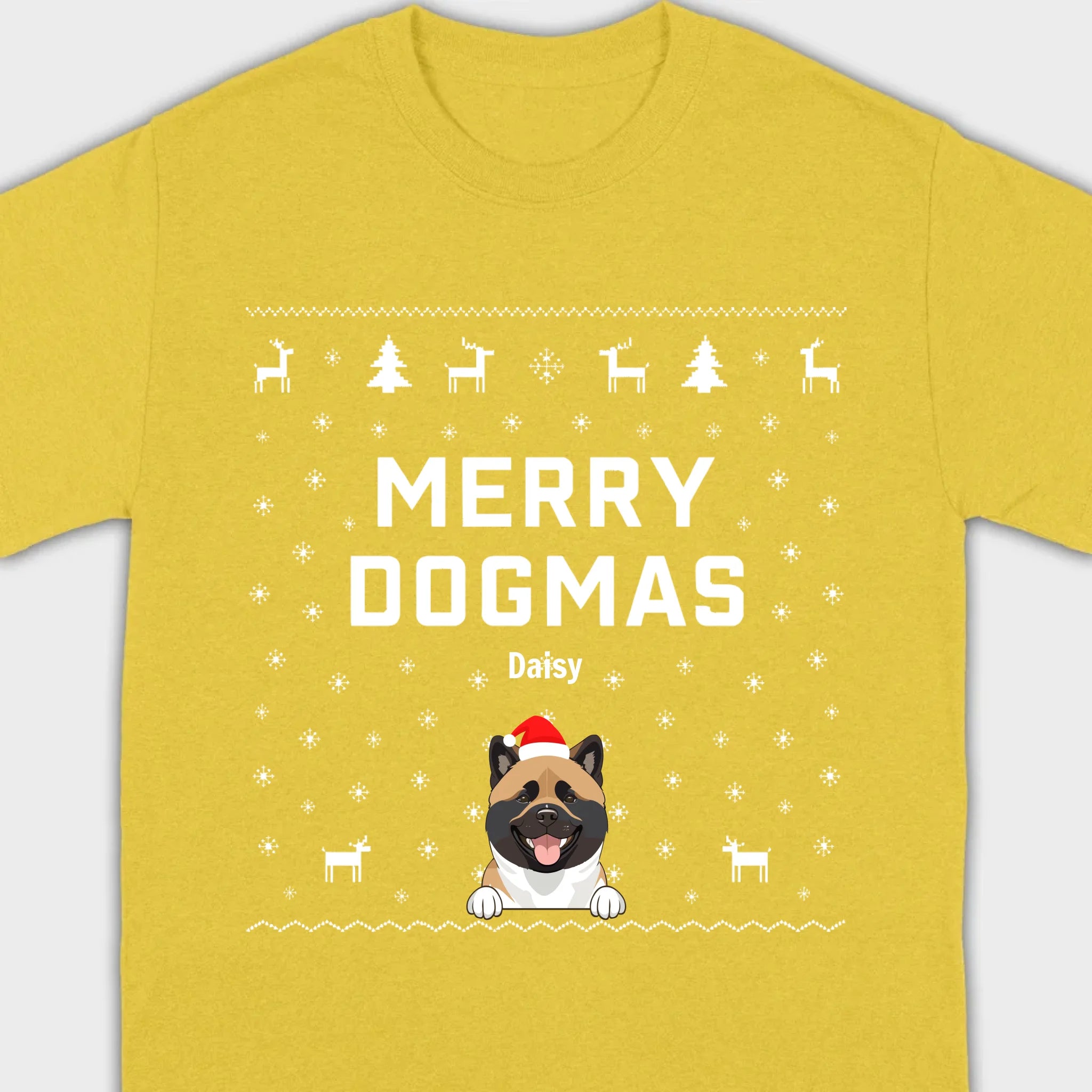 Funny Holiday Dog Shirt – Merry Dogmas Christmas Tee - 89Prints