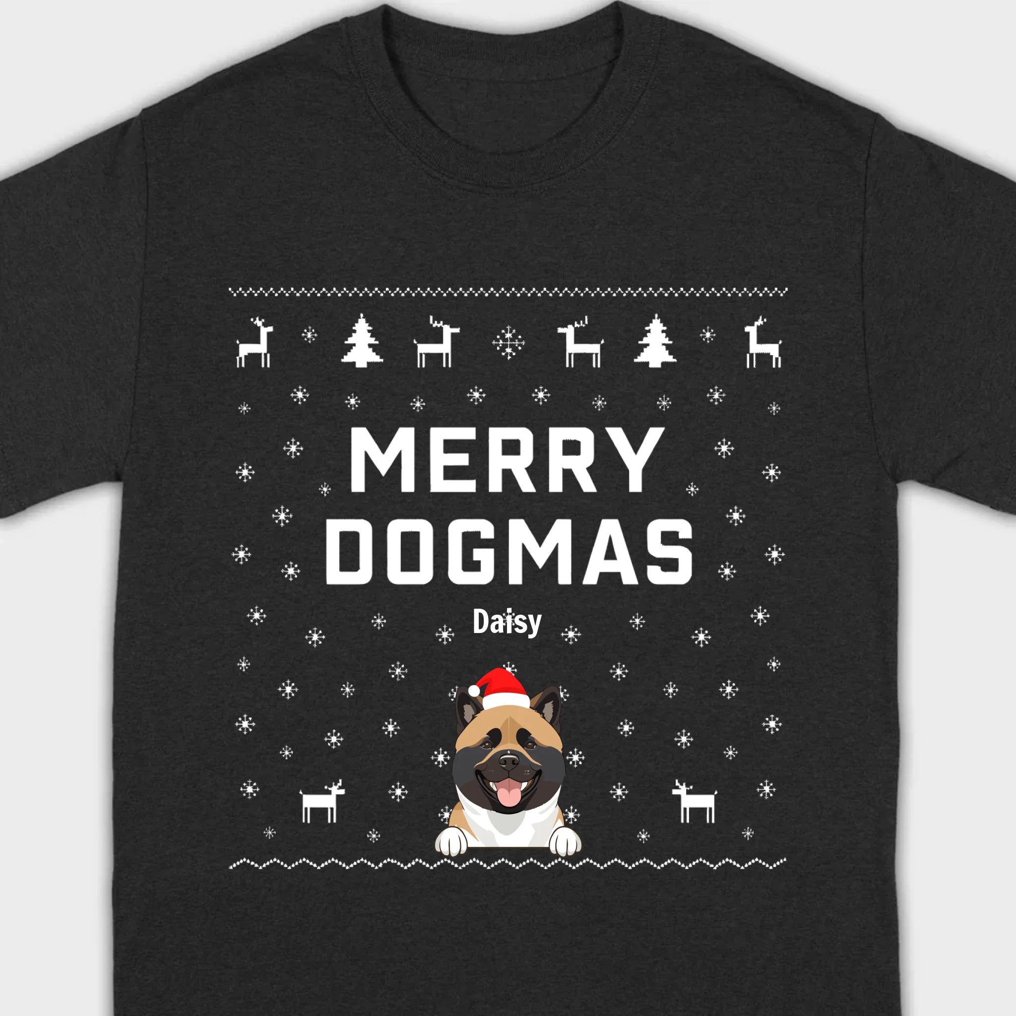 Funny Holiday Dog Shirt – Merry Dogmas Christmas Tee - 89Prints