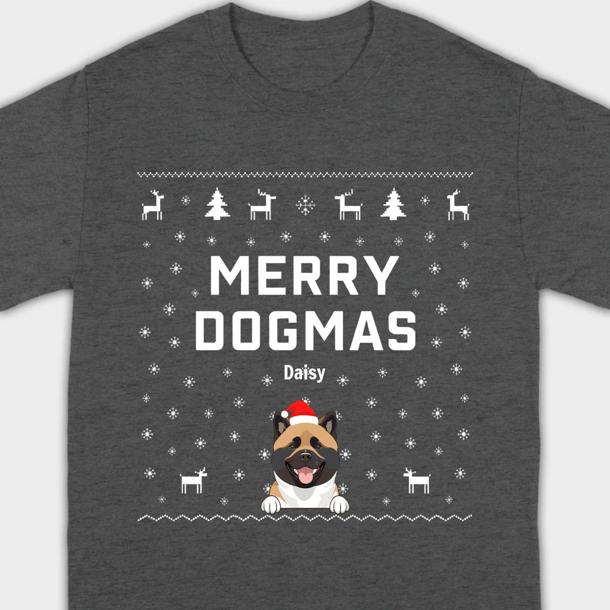 Funny Holiday Dog Shirt – Merry Dogmas Christmas Tee - 89Prints