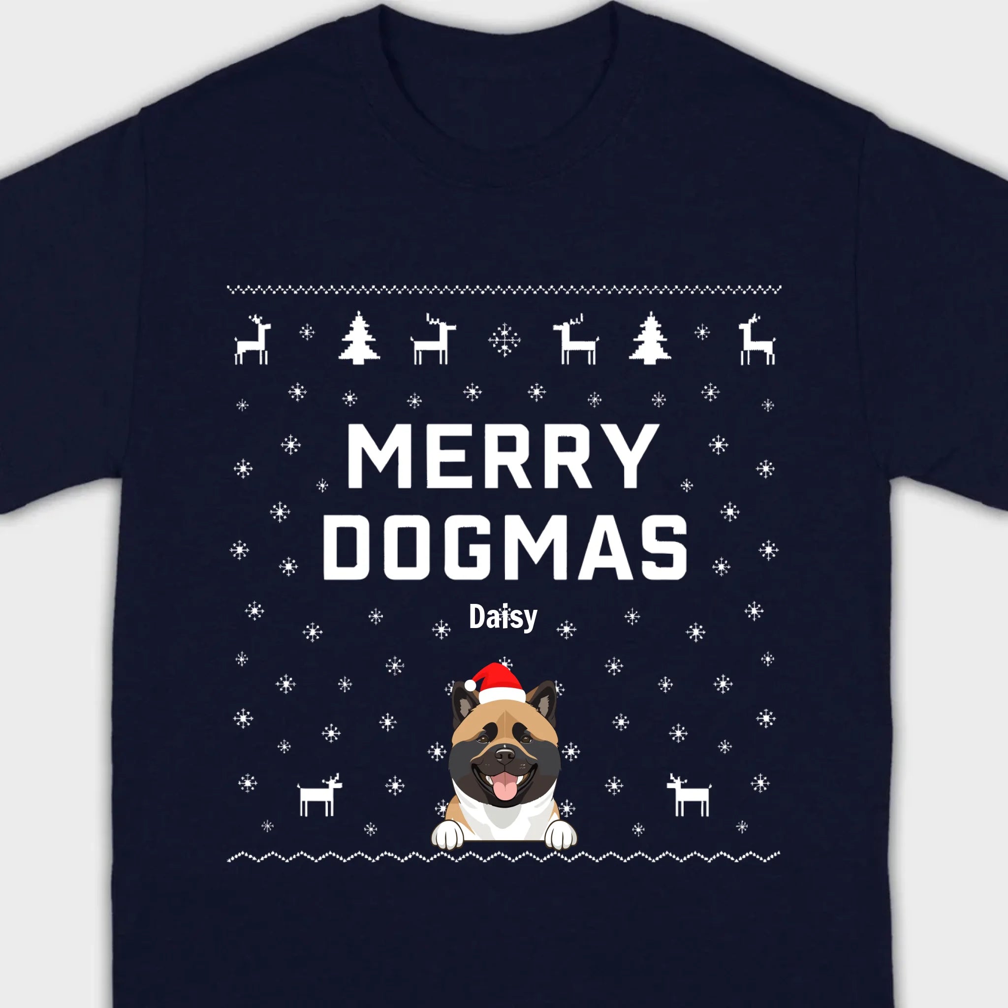 Funny Holiday Dog Shirt – Merry Dogmas Christmas Tee - 89Prints