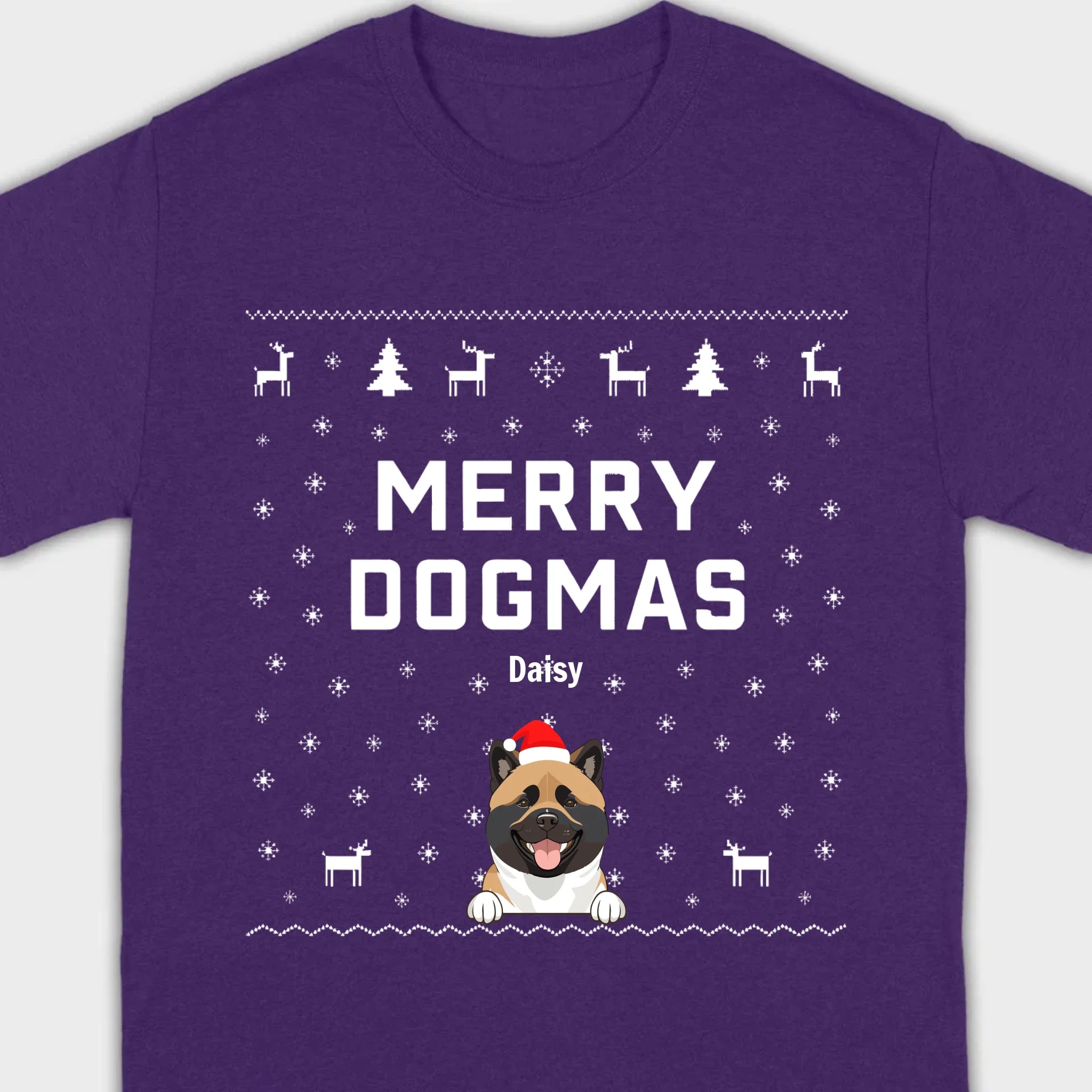 Funny Holiday Dog Shirt – Merry Dogmas Christmas Tee - 89Prints