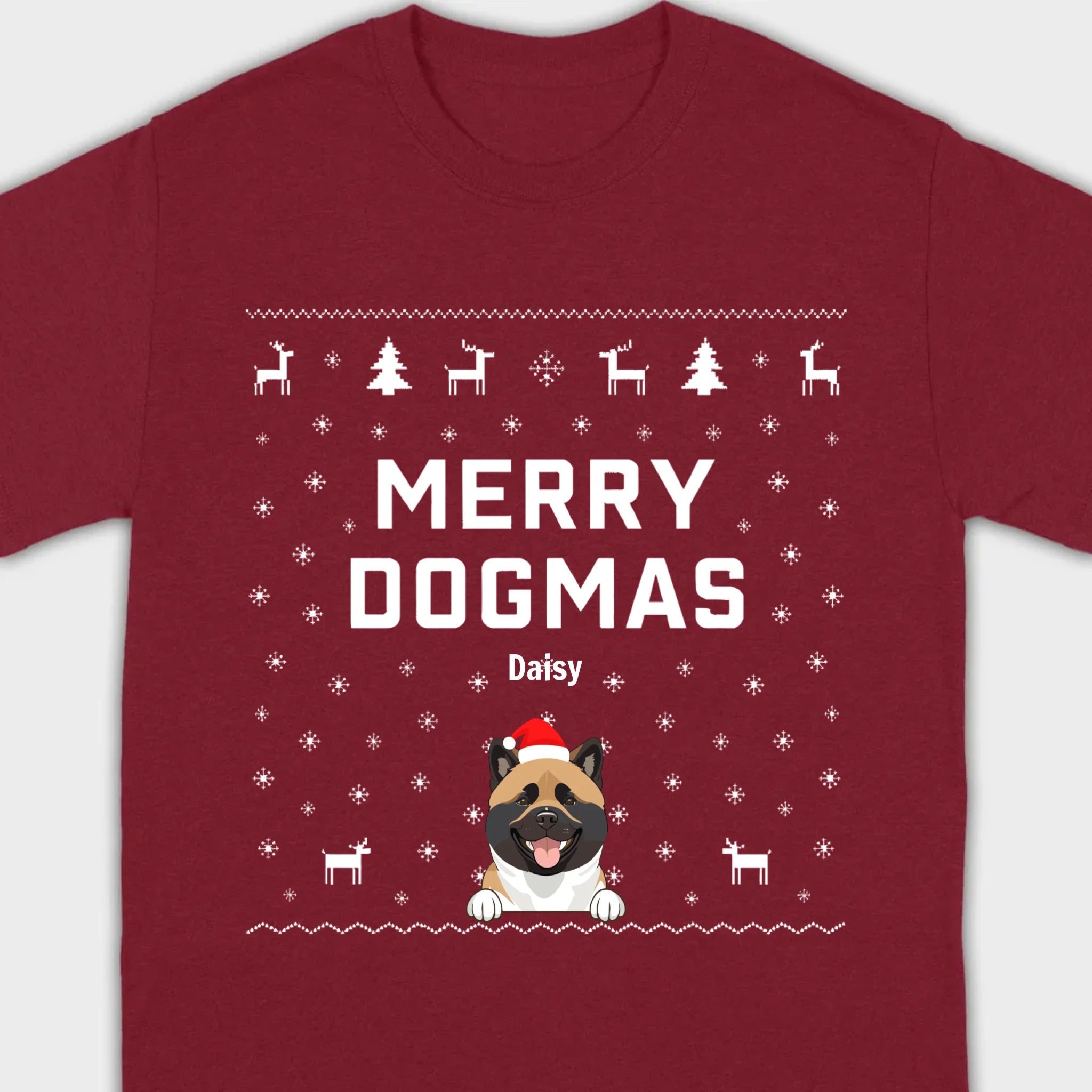 Funny Holiday Dog Shirt – Merry Dogmas Christmas Tee - 89Prints