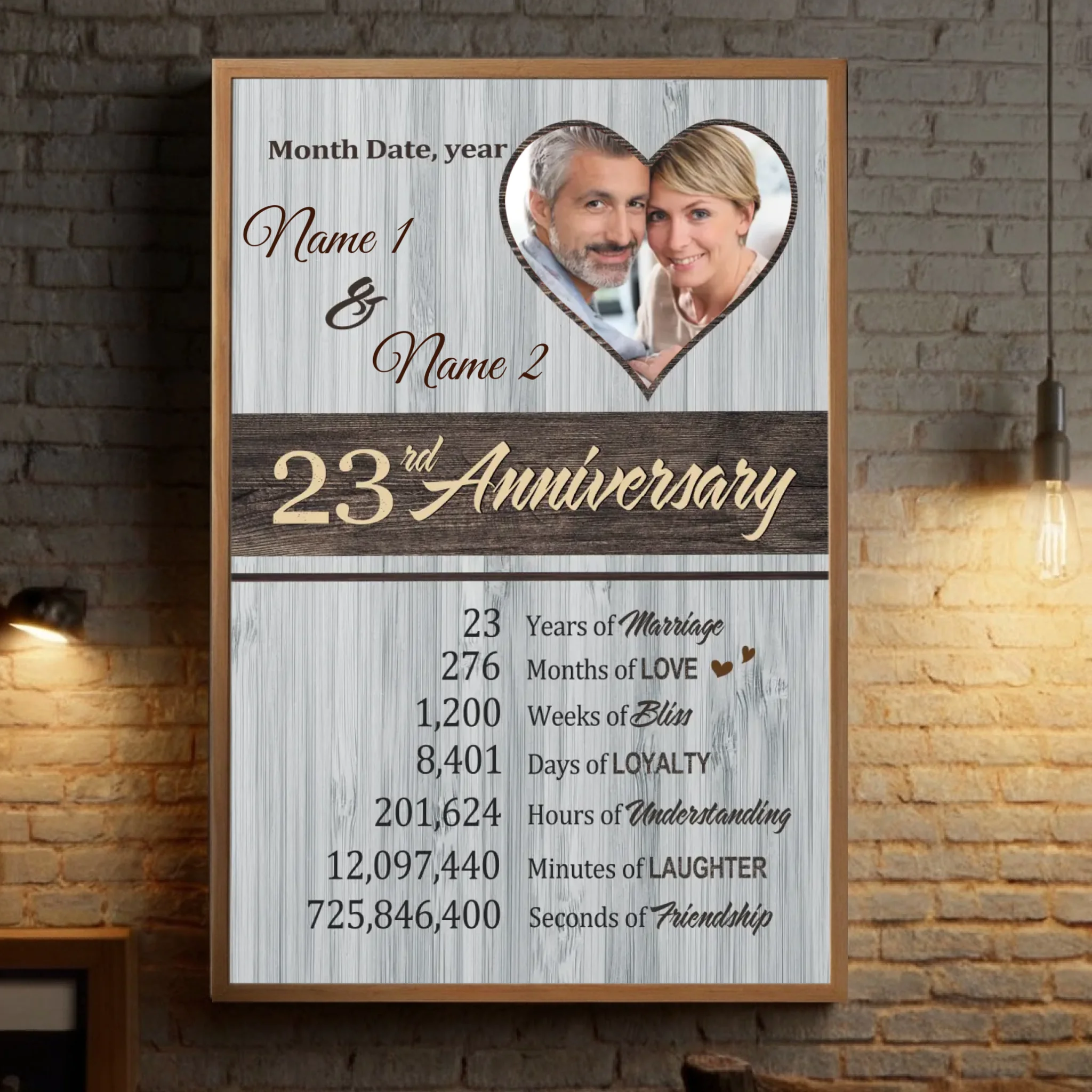 Custom Anniversary Poster – Unique Designs to Celebrate Your Special Moments - 89Prints
