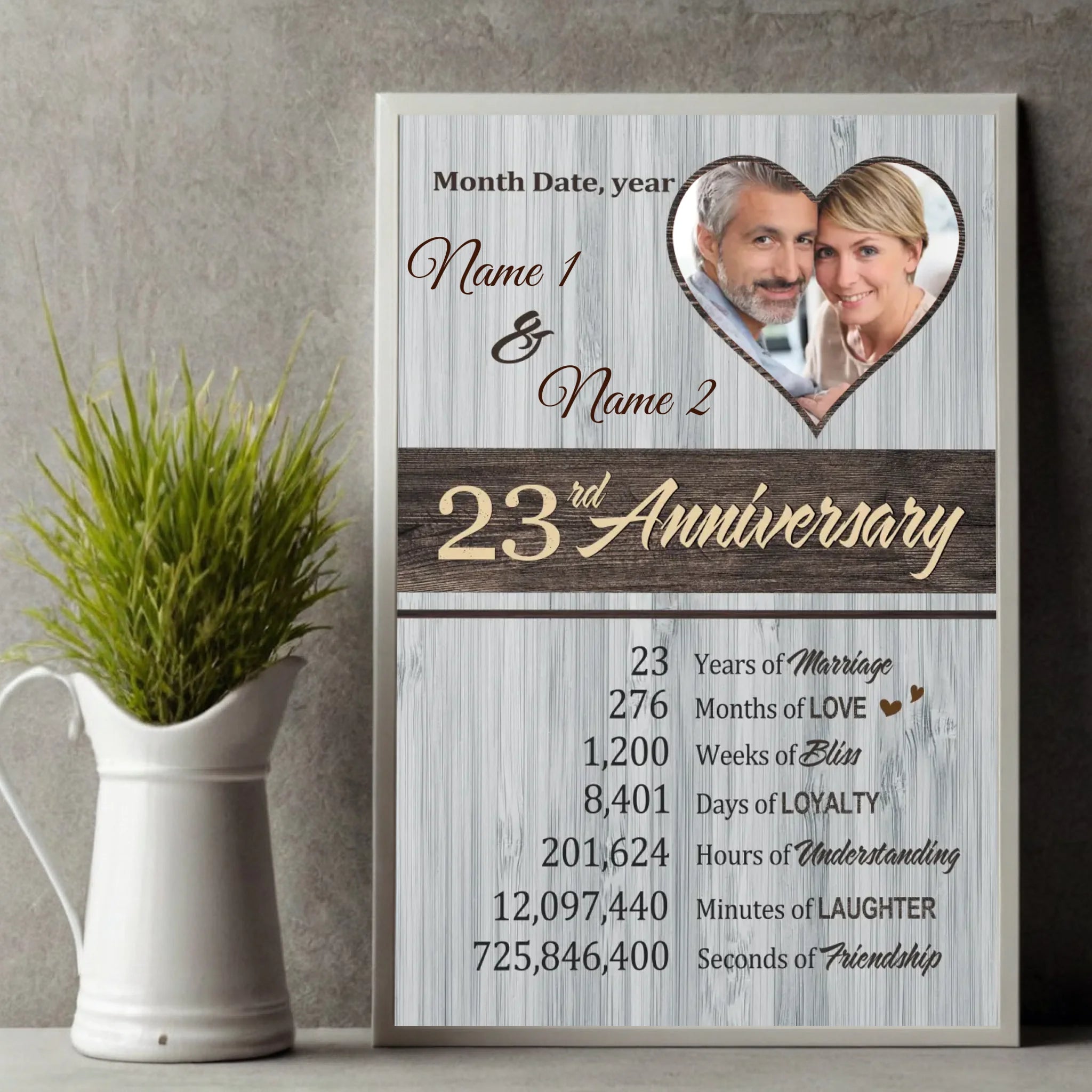 Custom Anniversary Poster – Unique Designs to Celebrate Your Special Moments - 89Prints
