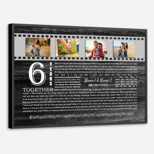 Custom 6 Year Anniversary Poster – A Unique Gift for Your Special Day - 89Prints