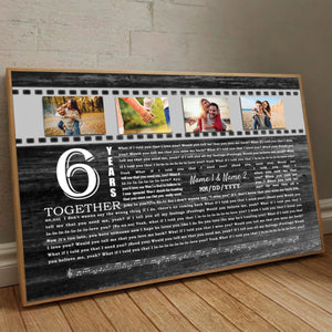 Custom 6 Year Anniversary Poster – A Unique Gift for Your Special Day - 89Prints