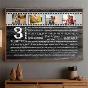 Personalized Poster for Your 3rd Anniversary at 89Prints – A Beautiful Love Tribute - 89Prints