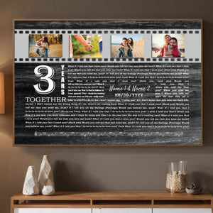 Personalized Poster for Your 3rd Anniversary at 89Prints – A Beautiful Love Tribute - 89Prints