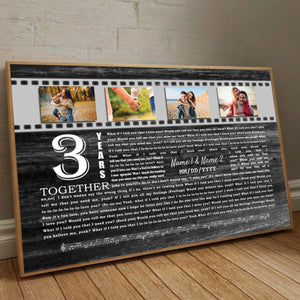 Personalized Poster for Your 3rd Anniversary at 89Prints – A Beautiful Love Tribute - 89Prints
