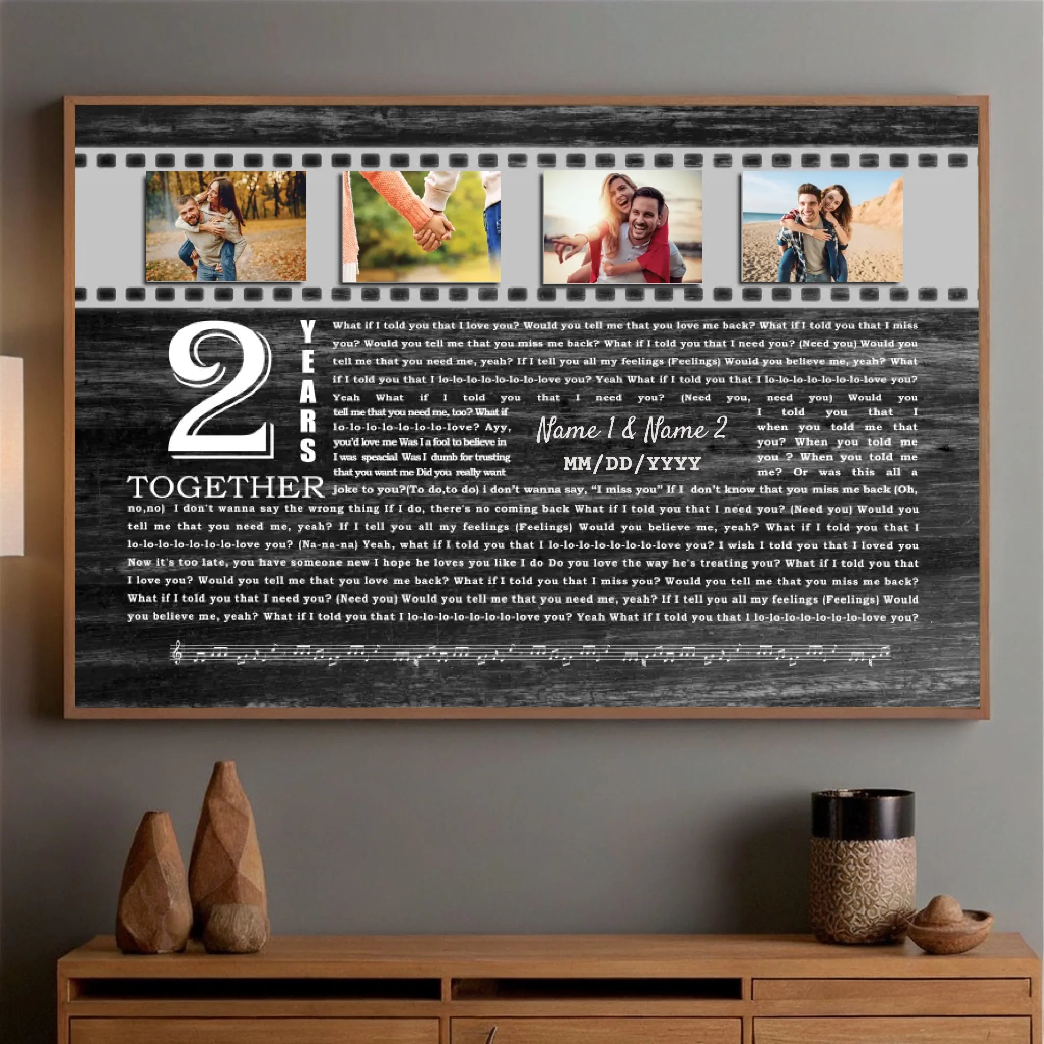 Celebrate 2 Years of Love Poster – Personalized Designs for Your Special Day - 89Prints